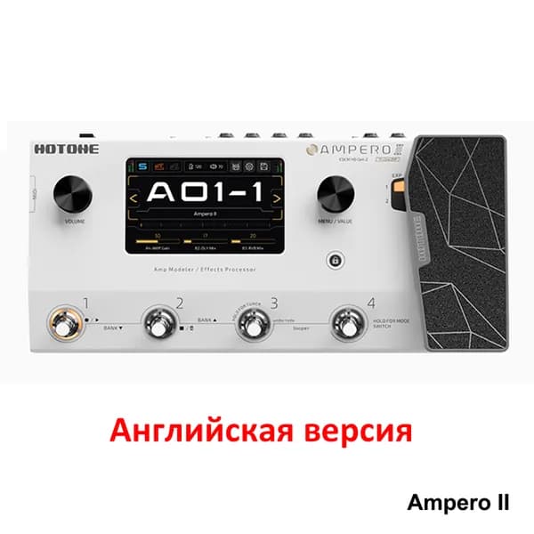 Педаль мультиэффектов для электрогитары и электробаса Hotone Ampero II