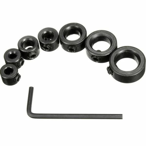 7 шт. ограничителей глубины сверления 3-12 мм для позиционера колец, регулировки расстояния между кольцами для кольцевого локатора