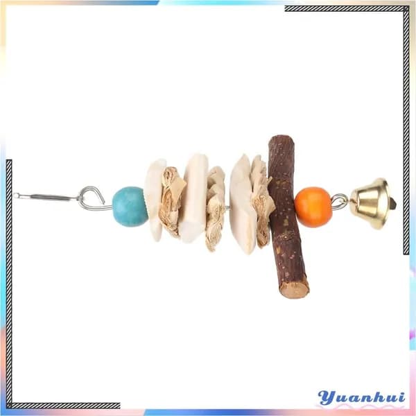 Безопасные игрушки из кутикулярной кости с колокольчиком, для попугаев, дарящие радость вашим питомцам 15CM