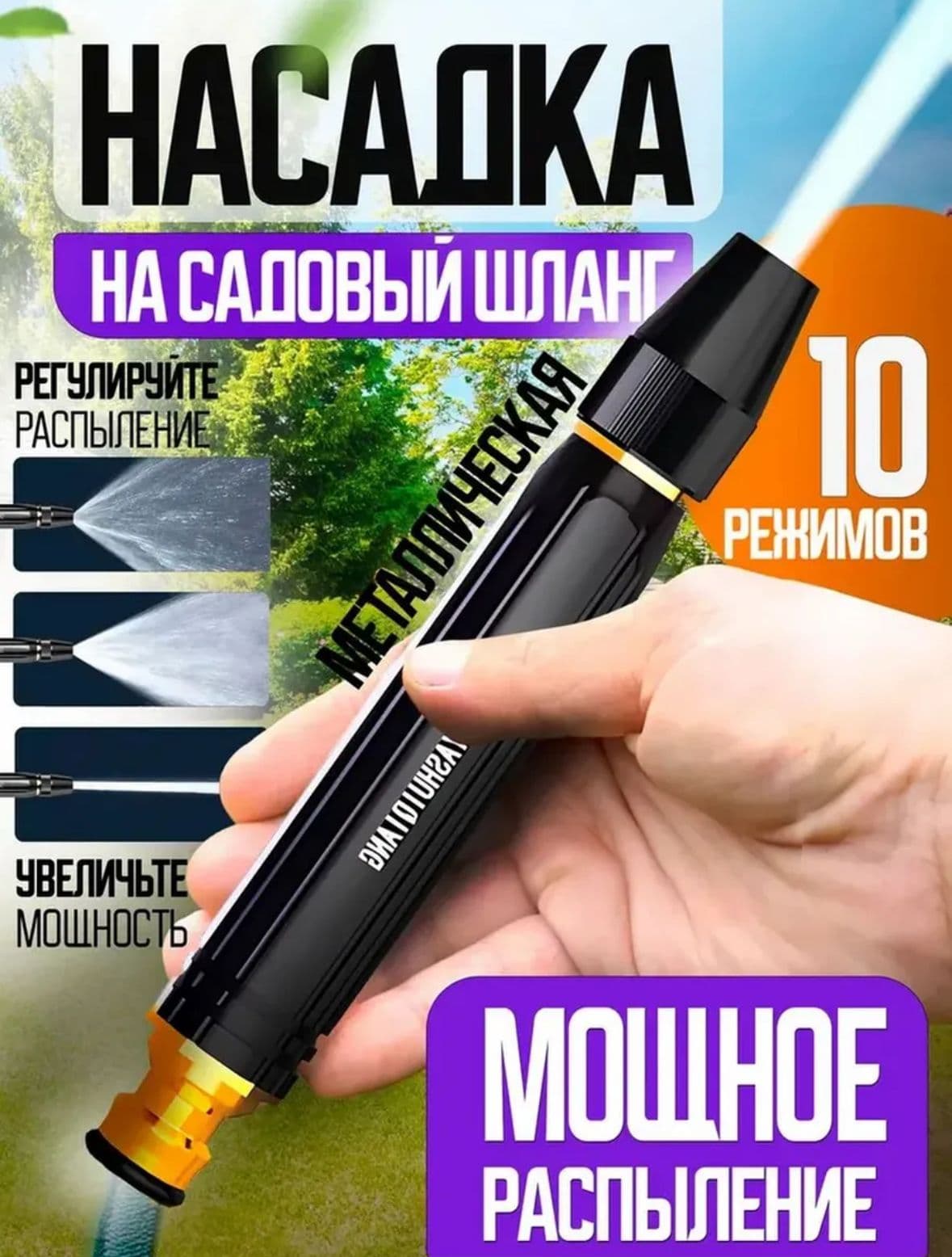 Насадка распылитель высокого давления на шланг