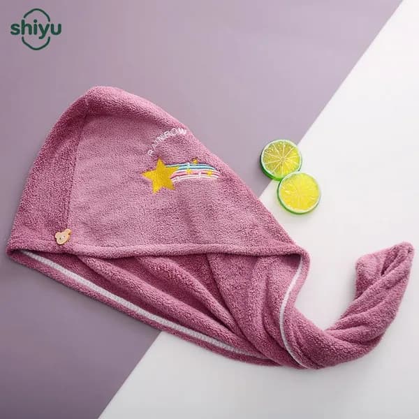 Шапка из кораллового флиса для сушки волос