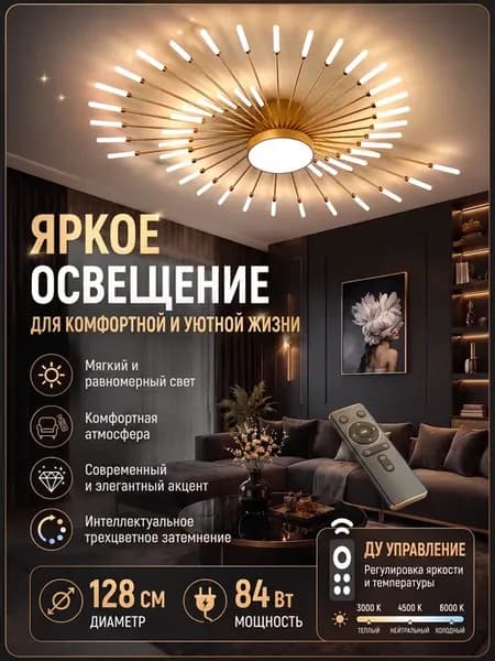 Люстра потолочная светодиодная