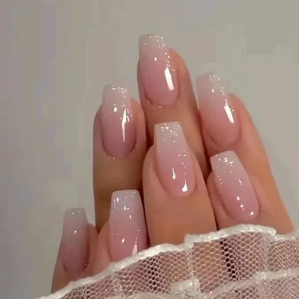 Накладные ногти с дизайном ( 24 типсы + клей )(шоколадный)