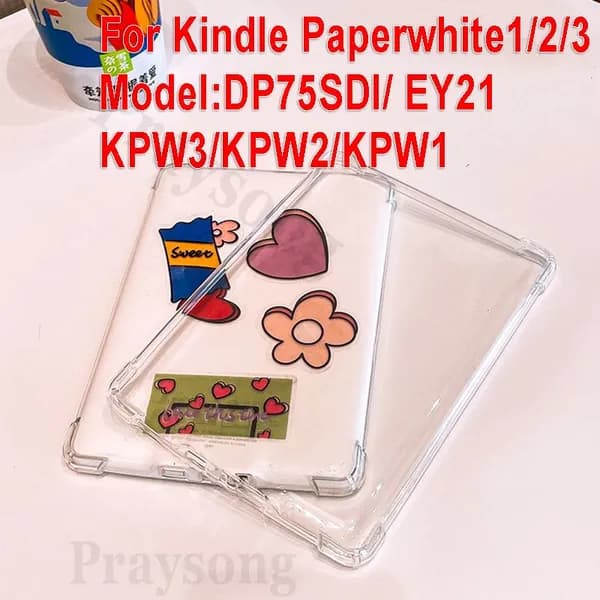 Чехол с подушкой безопасности против падения для Kindle Paperwhite1/2/3 Case 6 дюймов KPW3 Case для Kindle DP75SDI/EY21 Защита PaperWhite Funda