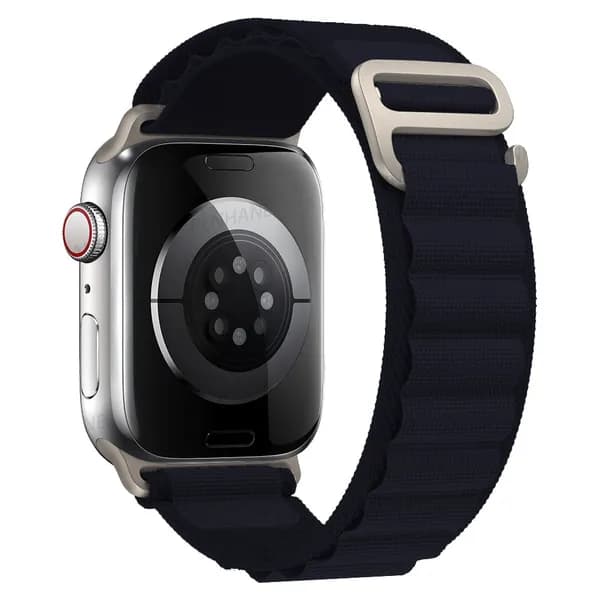 Тканевый ремешок для смарт-часов Apple Watch Series 1-10 и SE 38mm , 40mm , 41mm / Нейлоновый браслет Альпийская петля ремень для умных часов Эпл Вотч