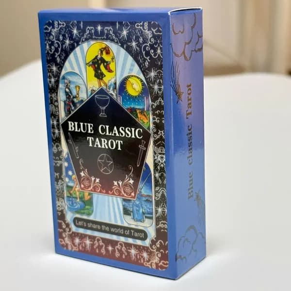 Синее классическое таро,78 шт Гадальных карточек