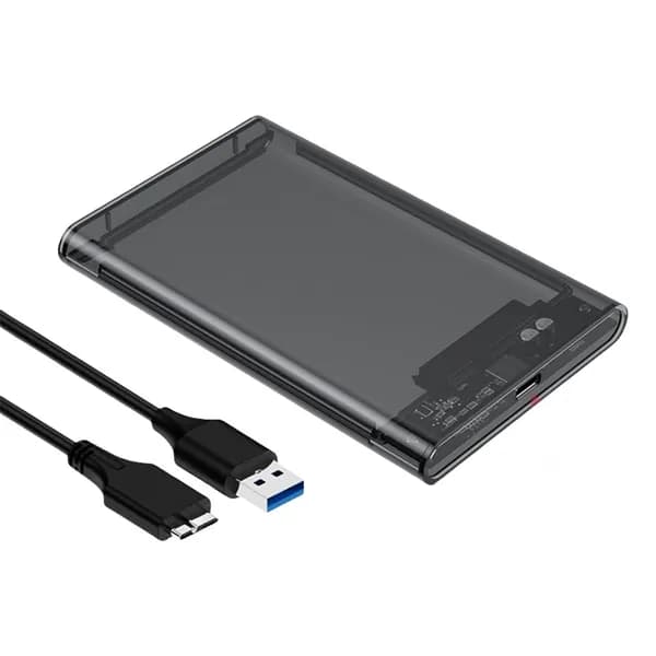 Корпус для 2,5-дюймового SATA-накопителя USB 3.0 с прозрачным корпусом и бесинструментальной установкой