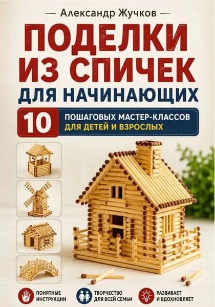 Поделки из спичек для начинающих. 10 пошаговых мастер-классов для детей и взрослых | Жучков Александр | Электронная книга