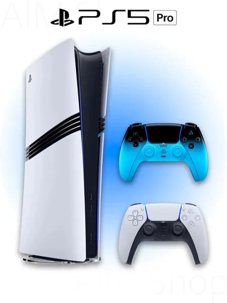 Игровая приставка Sony PlayStation 5 PRO + 2 геймпад (сине-черный, Rythm Blue)