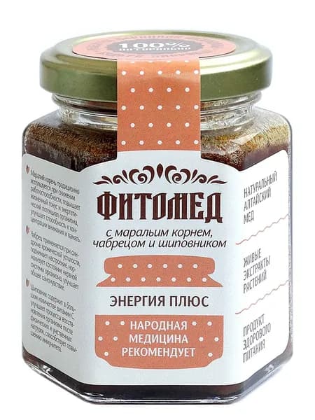 Фитомед "Энергия плюс" с маральим корнем, чабрецом и шиповником, 1 шт.