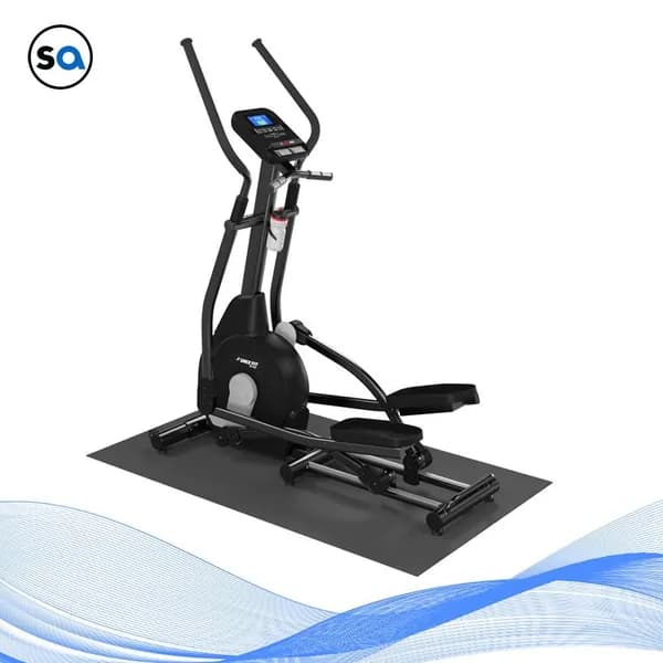 Эллиптический эргометр для дома UNIXFIT MV-500E черный. электромагнитный, вес до 140 кг, длина шага 50 см, маховик 24 (инерц. вес),16 уровней нагрузки