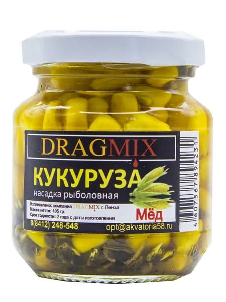 КУКУРУЗА консервированная DRAGMIX 105гр. МЁД