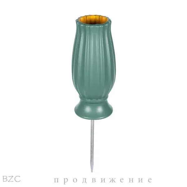 Пластиковая кладбищенская ваза для могилы с кольями как описано