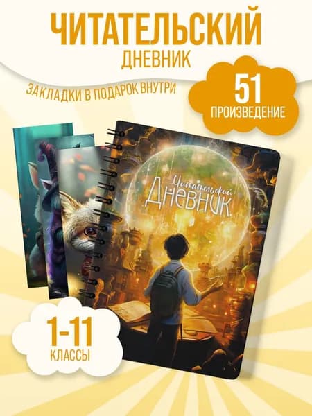 Читательский дневник "Магический" А5, 51 произведение