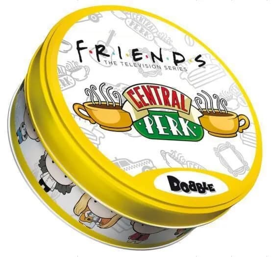 Spot it! настольная игра в металлической коробке, тема: Friends коробка, 55 карт, для детей и взрослых