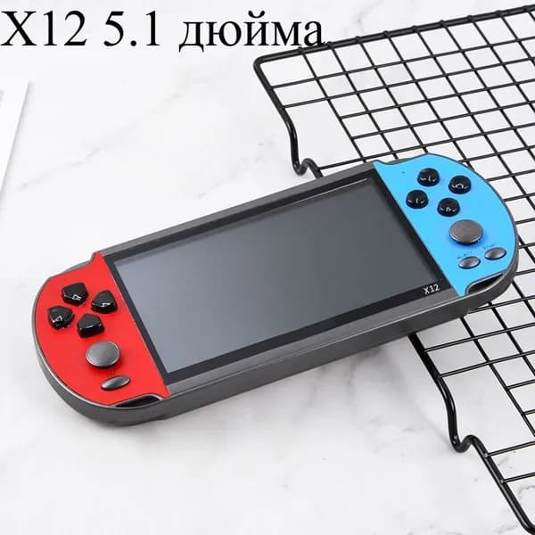 Портативная консоль X12PLUS 7 дюймов: большой экран, 8 эмуляторов (PSP, FC, GBA), ретро аркады, миниатюрный дизайн