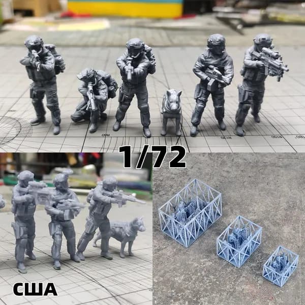 Cor 1/72 сборная модель солдат