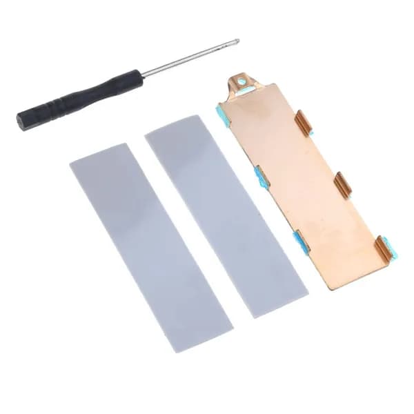 Прочный радиатор M.2 NVMe, медный твердотельный накопитель 2280 SSD с силиконовой термоподушкой, высококачественная охлаждающая пластина