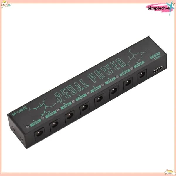 Guitar Pedal Power, 8 независимых выходов, для эффектов гитар