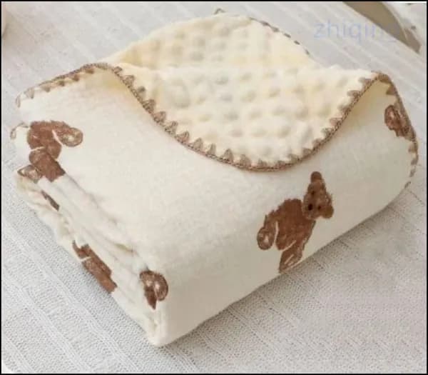 Плед 100x100 см хлопок двусторонний детский