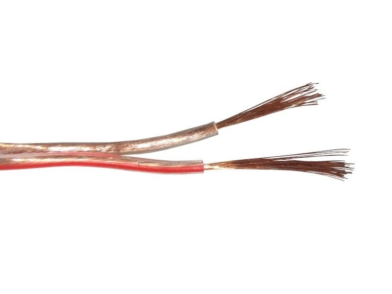 Кабель акустический NETKO Optima, 2x0.75 мм2, (42x0.15 мм), CCA, прозрачный, 2 м