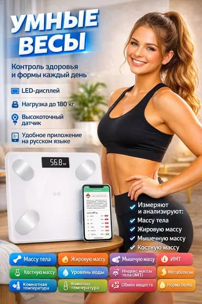 умные электронные напольные весы для дома с мобильным приложением