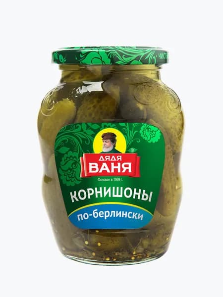 Корнишоны маринованные Дядя Ваня по-берлински, 350 г