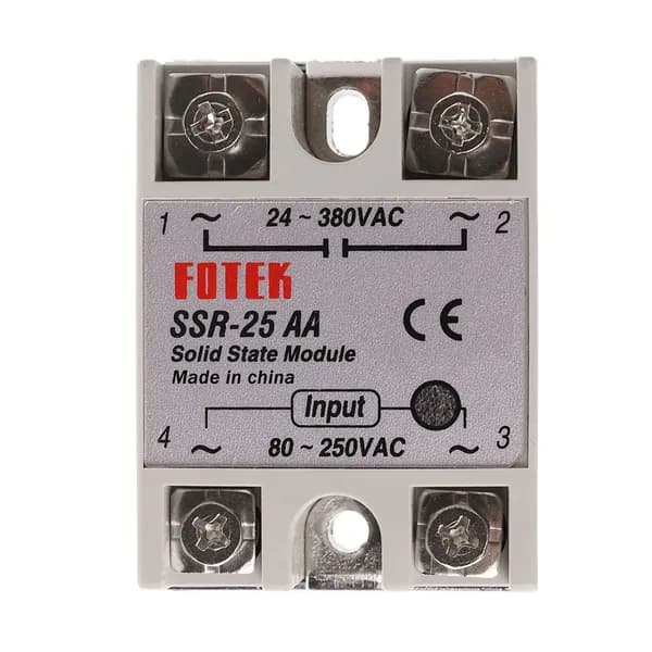 Модуль SSR-25 AA 25A 250 В 80-250 В переменного тока 24-380 В переменного тока