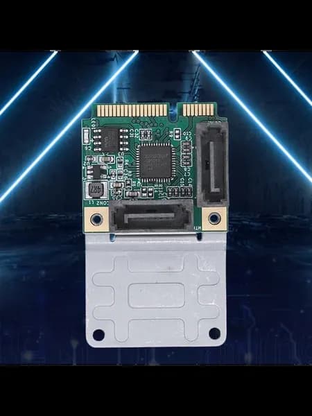 Адаптер Mini PCI-E к SATA3.0 B+M ключ, 2 4 порта