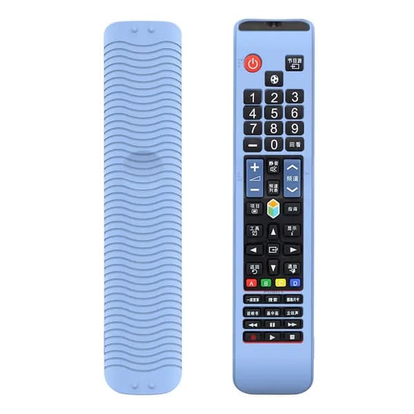 Чехол для пульта ДУ Samsung BN59-01178R/L AA59 из силикона, светящийся в темноте, светло-голубой