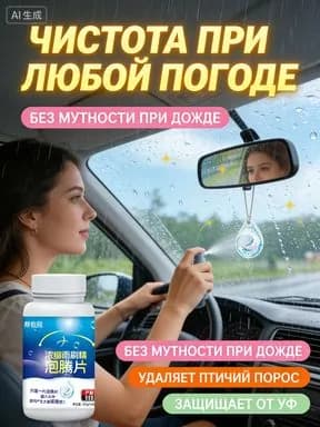 Жидкость стеклоомывателя Таблетки до 0°C, 4 л, 100 шт.