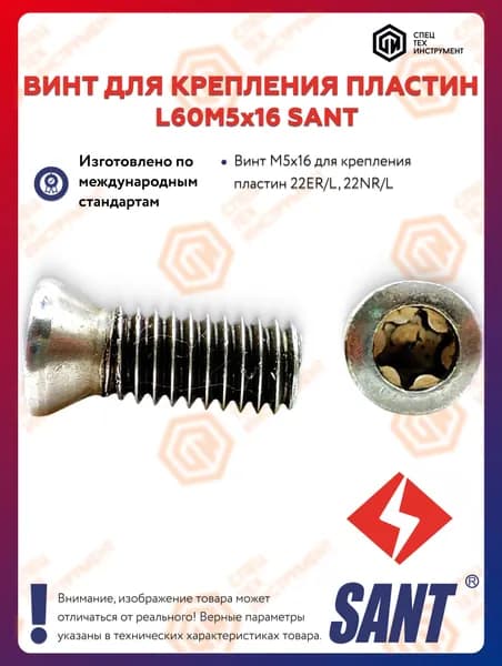 Винт L60M5x11 SANT 5 штук