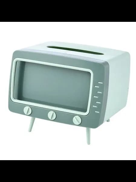 Диспенсер для салфеток TV-формы с держателем для телефона