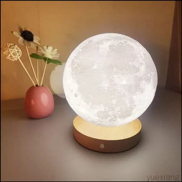 Эксклюзивный 3Dглобус Луны из дерева, 18 см yuexiang04