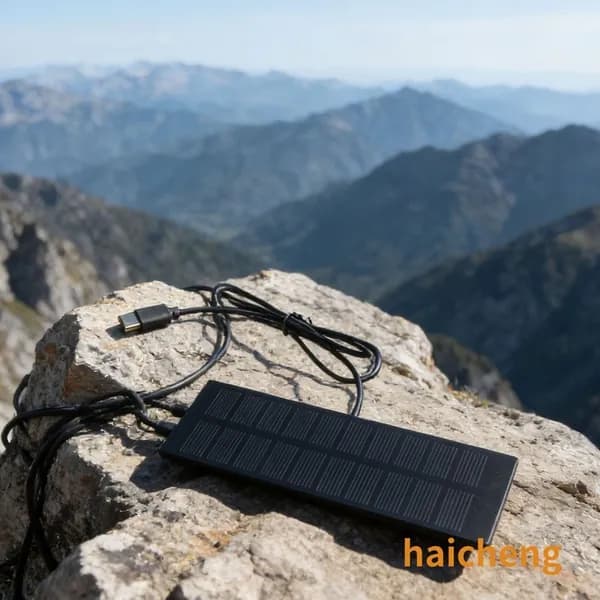 Солнечная панель 1 Вт, 5 В, USB-C для зарядки телефонов и ПК