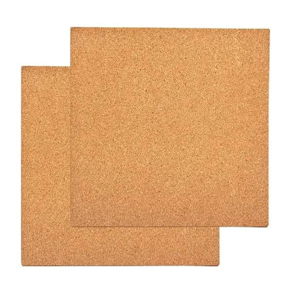 2 шт. самоклеящиеся пробковые плитки 30x30 см