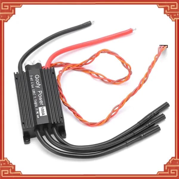 100A ESC, совместимый, быстрый, для радиоуправляемых фиксированных самолетов