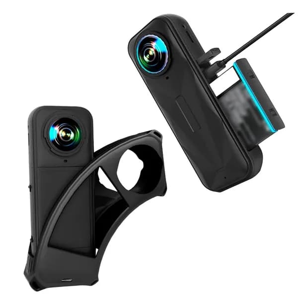 Силиконовый чехол для Insta360 X5, защитный, чёрный