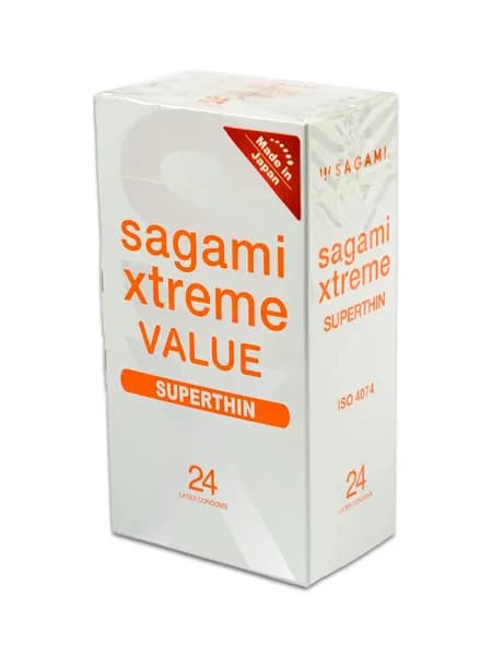 Презервативы Sagami Xtreme Superthin Value 24 шт. супертонкие, толщина стенки 0,04 мм
