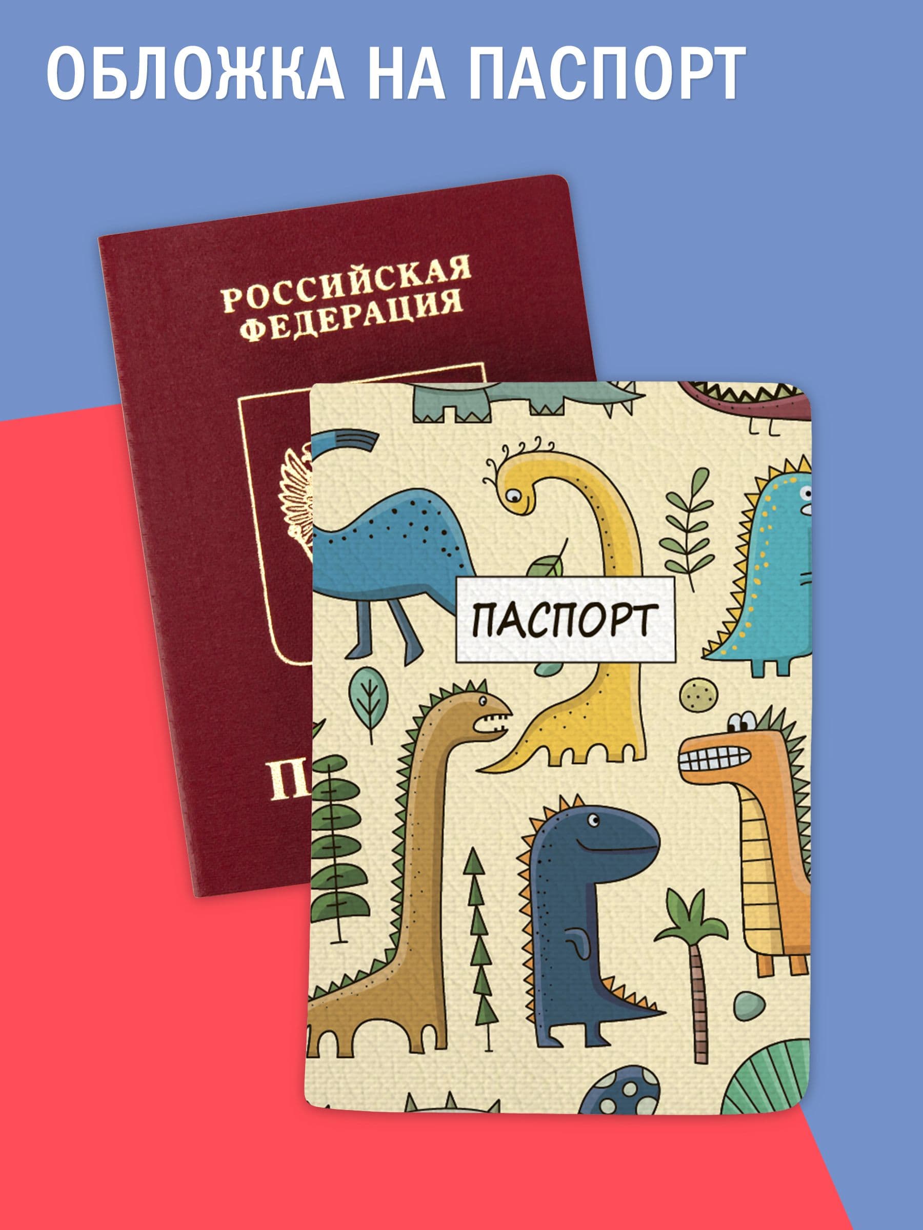 Обложка на паспорт прикольная с принтом