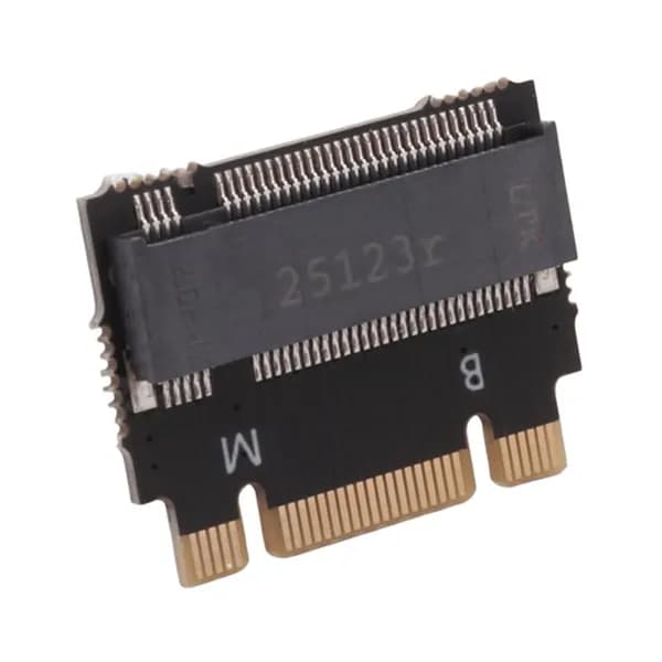 Переходник-конвертер для твердотельных накопителей M.2 NVME M-Key B+M 2230 на 2242 для настольных компьютеров.