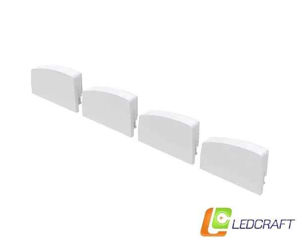 Заглушки 4 шт для профиля LC-LP0733M36T пластиковые серые
