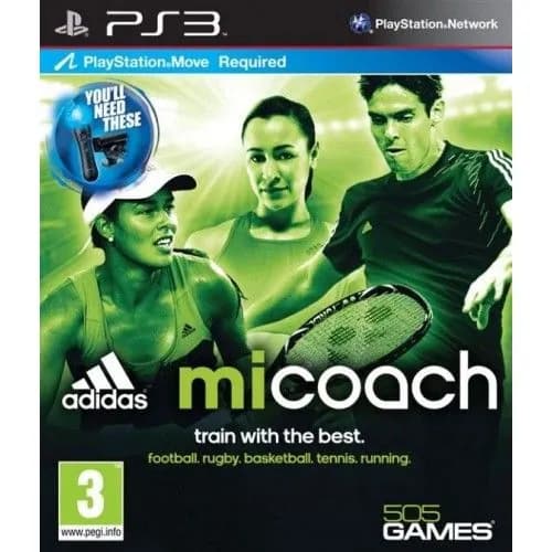 Игра "Adidas miCoach", для PlayStation 3, тренировочное приложение (для Move)