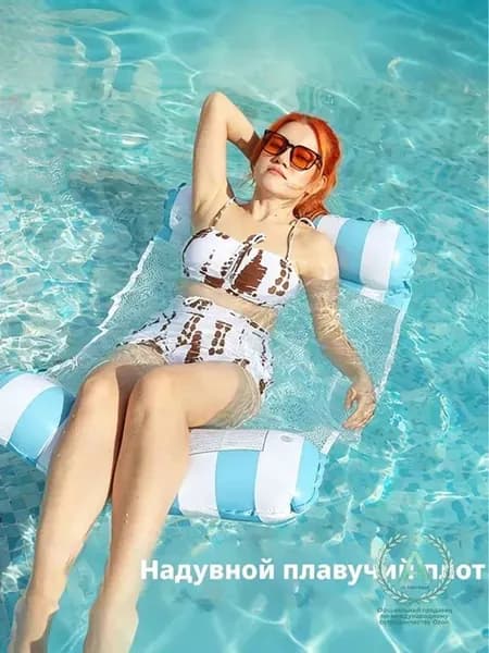 надувной водяной гамак, водяное кресло с откидывающейся спинкой