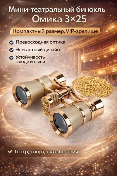 Мини-бинокль 3 25 от OMEKO Компактный, с высоким качеством оптики, идеален для театра, спортивных событий и путешествий
