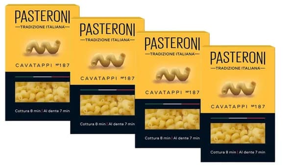 Макаронные изделия PASTERONI CAVATAPPI №187 / Рожки Витые 400г*4штуки