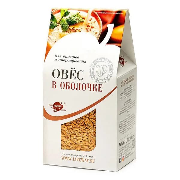 Овёс в оболочке для отваров и проращивания 500гр Алтай