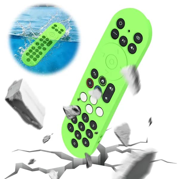 Силиконовый чехол для пульта Xumo PR3 Voice Remote с люминесцентной зелёной подсветкой
