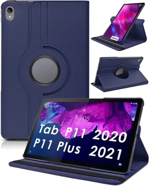 Вращающийся на 360 градусов флип-чехол из искусственной кожи для Lenovo Tab P11 2020 TB-J606F P11 Plus 2021 TB-J616F/J607F, чехол-подставка с автоматическим пробуждением во время сна