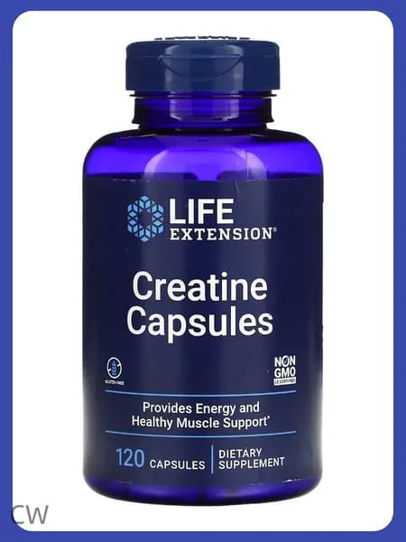 Креатиновые Капсулы, пищевая добавка, Life Extension, 120 капсул